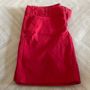 J. Crew Factory Women’s Red Frankie Shorts